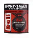 Грунт-эмаль по ржавчине Dali молотковая черная 3в1 глянцевая 2 л