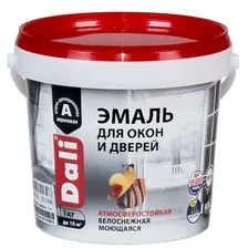 Эмаль для окон и дверей Dali база А 1 кг