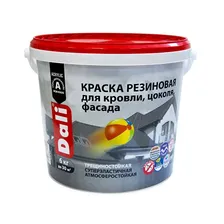 Краска водно-дисперсионная фасадная Dali резиновая серый 6 кг