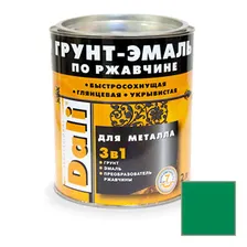 Грунт-эмаль Dali по ржавчине 3 в 1 для металла RAL 6029 Зеленая 2 л