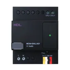 DIN 64-канальный DALI контроллер, с блоком питания арт.HDL-MC64-DALI.431