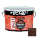 Грунт-эмаль Dali по ржавчине 3 в 1 молотковая черная 10 л
