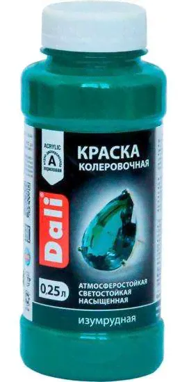 Краска DALI колеровочная ИЗУМРУД 0,25кг