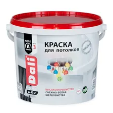 Краска акриловая DALI для потолков снежно-белая 5 л.Рогнеда