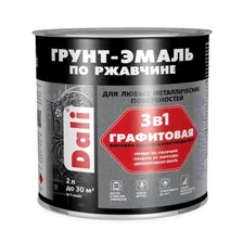 Эмаль графитовая DALI серая 2л