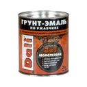 Грунт-эмаль по ржавчине и металлу Dali 3 в 1 молотковая Серая (2л)