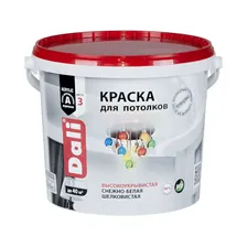 Краска акриловая ''DALI'' для потолков снежно-белая 5л